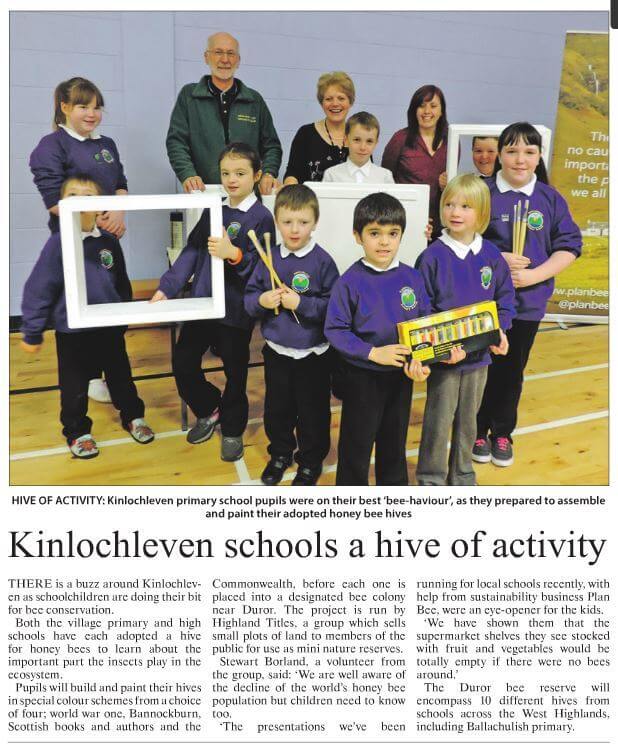 Kinlochleven Schools a Hive of Activity - Highland Titles - Plan Bee Ltd